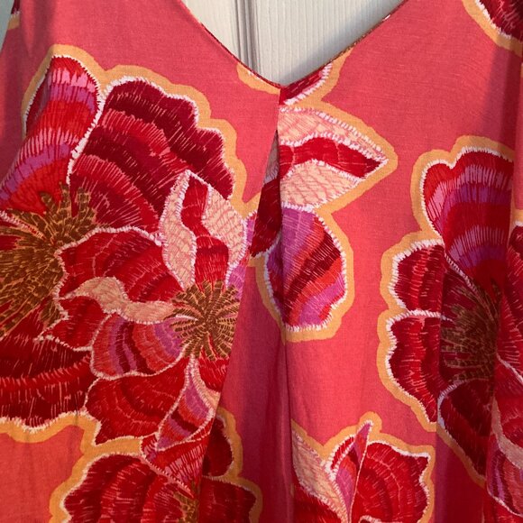 Loft Linen Blend V-Neck  Dress - NWT - Picture 12 of 15